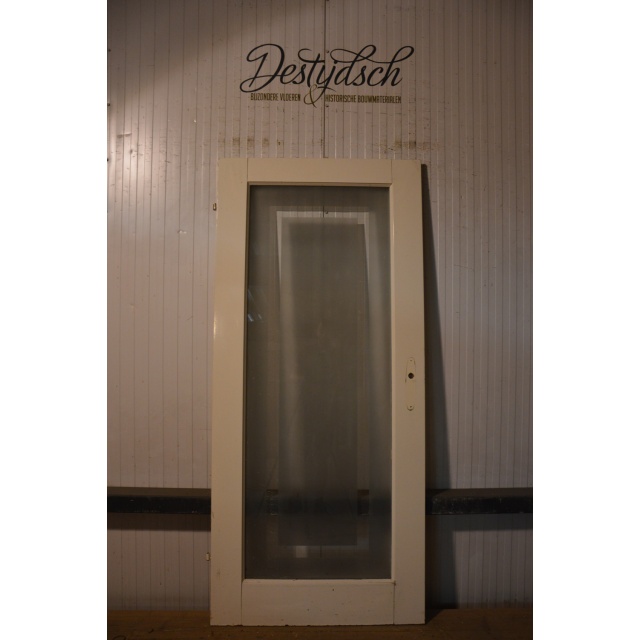 Paneeldeur met glas opdek