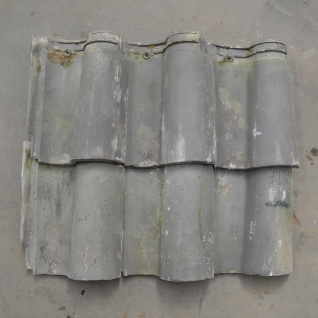 Groot Romaanse dakpan blauwgesmoord 