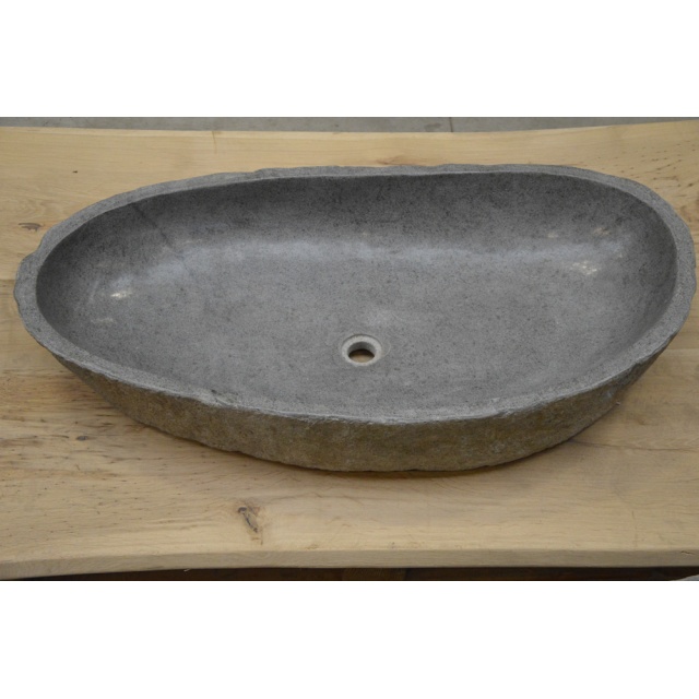 Riviersteen wasbak 