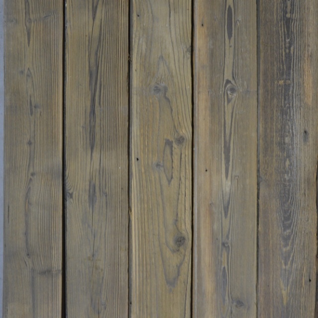 Geborstelde oude grenen planken 