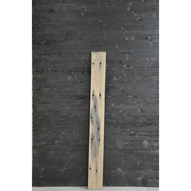 Oude eiken spoorbielsplanken 