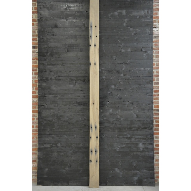 Oude eiken spoorbielsplanken 