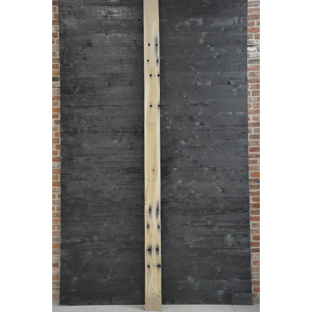 Oude eiken spoorbielsplanken 