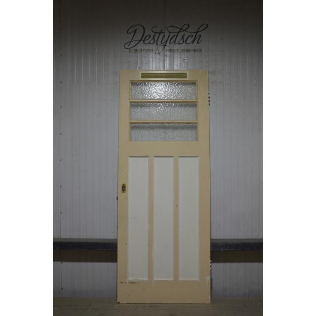 Bruynzeel zesvlaks paneeldeur met 3 ruitjes 