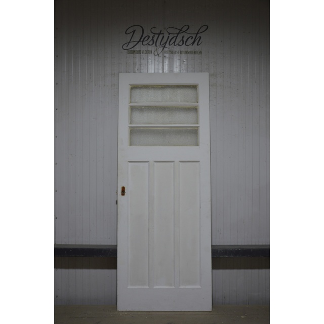 Bruynzeel zesvlaks paneeldeur met 3 ruitjes 