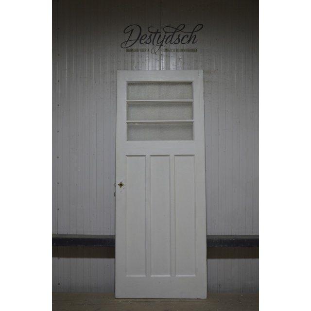 Bruynzeel zesvlaks paneeldeur met 3 ruitjes 