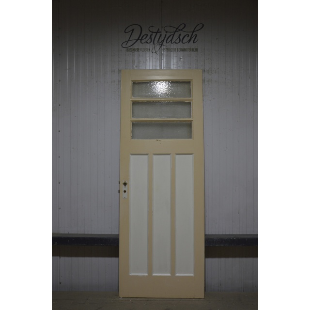 Bruynzeel zesvlaks paneeldeur met 3 ruitjes 