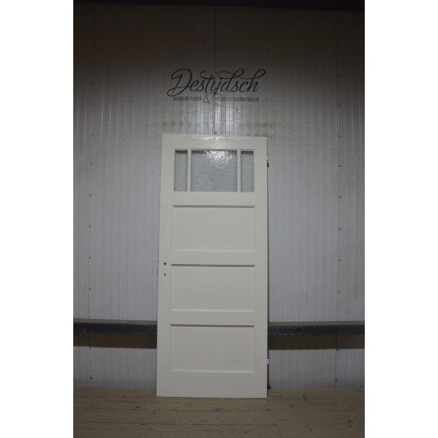 Bruijnzeeldeur deur met 3 ruitjes  