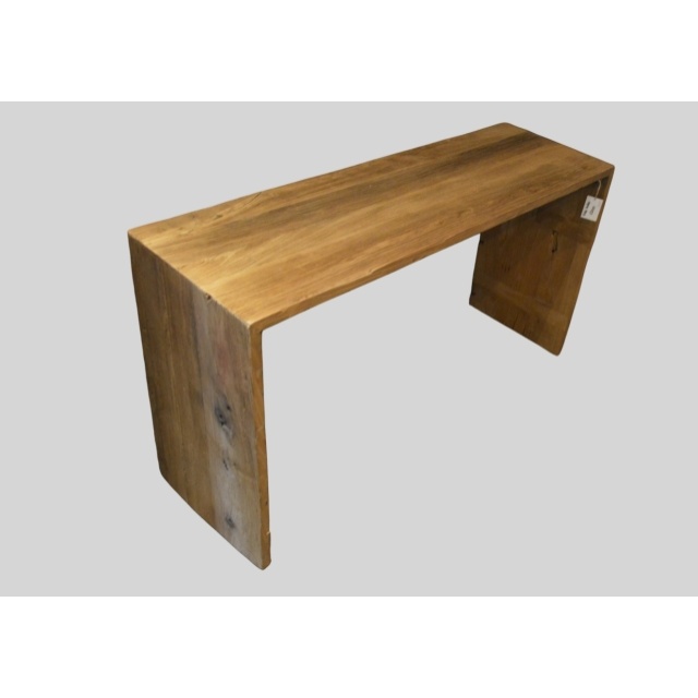 Stoere houten wandtafel 